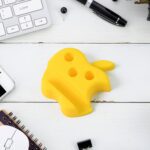 Multi-Functional Apple-Shaped Plastic Mobile Stand with Pen Holder (1 Pc / Mix Color) - Closeup Embroidery by Nari Ha...