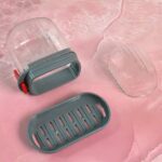 Multipurpose Soap Box Holder with Transparent Dust-Proof Lid ,Sabudani (1 Pc) - Closeup Embroidery by Nari Haat, Indi...