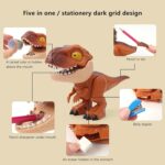 Dinosaur Shaped Stationery Gift Set for Kids Set (Mix Design) - Full Detail by Nari Haat, Indian ethnic wear, women c...