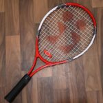 Professional Tennis Racket with Full Cover (1 Pc) - Fabric Detail by Nari Haat, Indian ethnic wear, women clothing, d...
