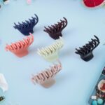 Hair Claw Clips Set for Women & Girls (Mix Design,  Multicolor & 12 Pc) - Neckline Detail by Nari Haat, Indian ethnic...