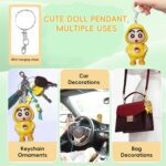 Face Changing Doll Toy with Keyring (1 Pc / Mix Color) - Closeup Embroidery by Nari Haat, Indian ethnic wear, women c...