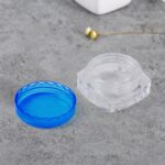 Plastic Empty Round Makeup Jar Pot Travel Cream Powder Cosmetic Container (1 Pc) - Back View by Nari Haat, Indian eth...