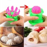 Momos Maker Plastic Mold with Filling Spoon Steamed Bun Dumpling Maker Cooking Tool - Closeup Embroidery by Nari Haat...