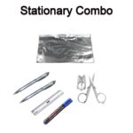 6-Pcs Combo Zipper Pouch with Scissor Ruler Pen Marker for Teachers Students - Image 3