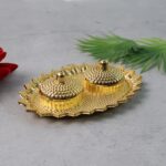 Pooja Kumkum / Roli–Chawal Holder - (1 Pc) - Neckline Detail by Nari Haat, Indian ethnic wear, women clothing, desi...