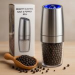 Automatic Gravity Electric Salt and Pepper Grinder Mill (1 Pc) - Front View by Nari Haat, Indian ethnic wear, women c...