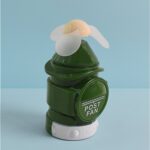 Manual Portable Handheld Post Fan - Front View by Nari Haat, Indian ethnic wear, women clothing, designer suit