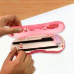 Cute Cartoon Printed Plastic Compass Box for Kids (1 Pc) - Back View by Nari Haat, Indian ethnic wear, women clothing...