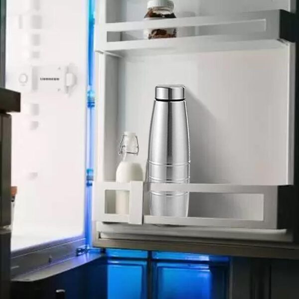 Stainless Steel Water Bottle (1000 ml) - Front View by Nari Haat, Indian ethnic wear, women clothing, designer suit