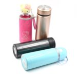 Stainless Steel Vacuum Bottle with Cup Lid Thermos for Hot Cold Drinks Travel Use 1 Pc - Neckline Detail by Nari Haat...