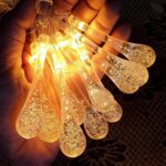 Decorative LED Lighting Chain with Crystal Water Drop Bulbs Approx 3 Mtr (1 Pc) - Sleeve Design by Nari Haat, Indian ...