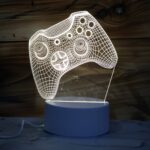 3D Illusion LED Night Lamp with Gaming Controller Design - Neckline Detail by Nari Haat, Indian ethnic wear, women cl...