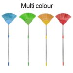 Broom with Long Stainless Steel Rod and Extendable Cobweb Cleaner Stick - Back View by Nari Haat, Indian ethnic wear,...