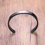 Stylish Black-Plated Stainless-Steel kada (1 Pc) - Neckline Detail by Nari Haat, Indian ethnic wear, women clothing, ...