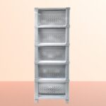 Multi-Purpose Anti-Slip 5 Layer Modular Drawer Storage System (68×33 Cm) - Closeup Embroidery by Nari Haat, Indian e...