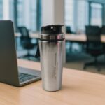 Apex Stainless Steel Gym Shaker Bottle and Spring (1000ML / 1 Pc) - Neckline Detail by Nari Haat, Indian ethnic wear,...