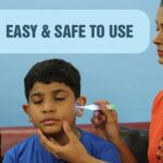 White LED Flashlight Earpick with Tweezer (1 Pc) - Neckline Detail by Nari Haat, Indian ethnic wear, women clothing, ...