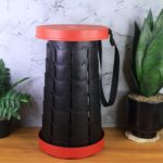 Adjustable Portable Telescopic Folding Stool (1 Pc) - Closeup Embroidery by Nari Haat, Indian ethnic wear, women clot...