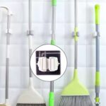 Wall Mounted Mop Broom Hanger Holder (1-Layer) - Back View by Nari Haat, Indian ethnic wear, women clothing, designer...