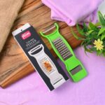 Supermom 3-in-1 Multi-Functional Stainless Steel Vegetable & Fruit Peeler (1 Pc) - Back View by Nari Haat, Indian eth...