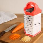 Supermom 7-in-1 Heavy Duty Stainless Steel Box Grater with Ergonomic Handle (1 Pc) - Back View by Nari Haat, Indian e...