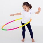 Hoops Hula Interlocking Exercise Ring for Fitness with Dia Meter Boys Girls and Adults (8 Pcs Set) - Back View by Nar...