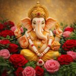 Traditional Decorative Pooja Gajra Garland (1 Pc) - Fabric Detail by Nari Haat, Indian ethnic wear, women clothing, d...