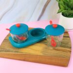 supermom Storewell Multipurpose Spice and Condiment Container Set (2 Pc) - Closeup Embroidery by Nari Haat, Indian et...