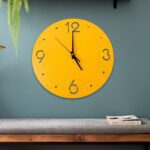 Modern Minimalist Wall Clock for Home & Office Décor (1 Pc) - Neckline Detail by Nari Haat, Indian ethnic wear, wome...