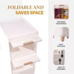 Multi-Purpose 5-Layer Plastic Storage Drawer Cabinet for Home and Office - Back View by Nari Haat, Indian ethnic wear...