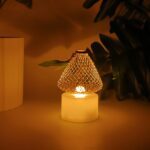 Premium LED Flameless Candle Lights (4 Pc / Set) - Closeup Embroidery by Nari Haat, Indian ethnic wear, women clothin...