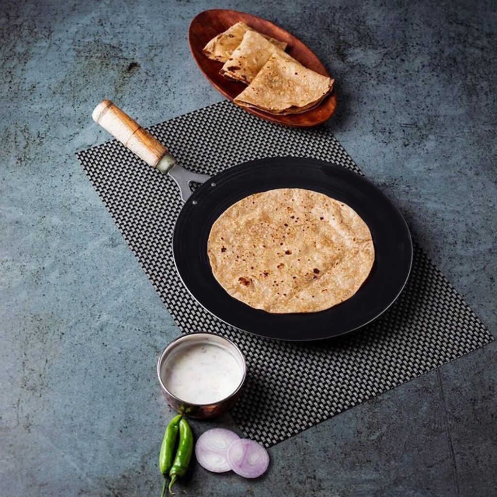 Wooden Handle Roti Tawa