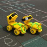 Adjustable Dry Skates for Kids (1 Pair) - Neckline Detail by Nari Haat, Indian ethnic wear, women clothing, designer ...