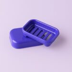 Premium Quality Rectangular Blue Plastic Soap Case (1 Pc) - Neckline Detail by Nari Haat, Indian ethnic wear, women c...