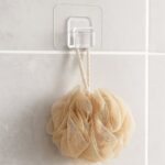 Heavy-Duty Transparent Wall Hook with Seamless Adhesive Backing (1 Pc) - Neckline Detail by Nari Haat, Indian ethnic ...