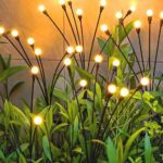 Solar-Powered Firefly Garden Decorative LED Light Set (2 Pc) - Front View by Nari Haat, Indian ethnic wear, women clo...