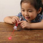 4 in1 Laser Light, LED Flashlight + Torch Keychain + Laser Pointer - Back View by Nari Haat, Indian ethnic wear, wome...