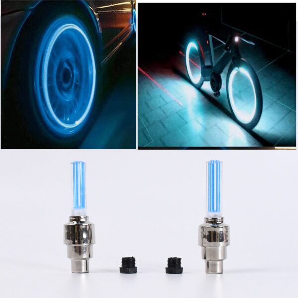 LED Flash Light Tyre Valve Caps