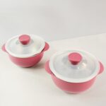 Apex Premium Plastic Serving Bowl Set with Lids (2 Pc) - Back View by Nari Haat, Indian ethnic wear, women clothing, ...