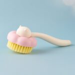 Soft Bristle Bath Brush with Long Handle (1 Pc) - Closeup Embroidery by Nari Haat, Indian ethnic wear, women clothing...