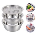 3in1 Kitchen multipurpose julienne grater salad maker with pasta server spoon - Full Detail by Nari Haat, Indian ethn...