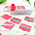 6-in-1 Vegetable Slicer, Grater & Chopper - (Set) - Neckline Detail by Nari Haat, Indian ethnic wear, women clothing,...