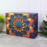 Effete Kulfi Almonds Gift Hamper, Golden With Bottle (2 Pc Set), Mix Color - Closeup Embroidery by Nari Haat, Indian ...