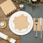 Disposable Scalloped Edge Tissue Napkins Set (120 Pc) - Front View by Nari Haat, Indian ethnic wear, women clothing, ...