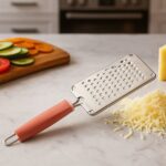 Supermom Stainless Steel Vegetable & Cheese Grater with Soft Grip Handle (1 Pc) - Front View by Nari Haat, Indian eth...