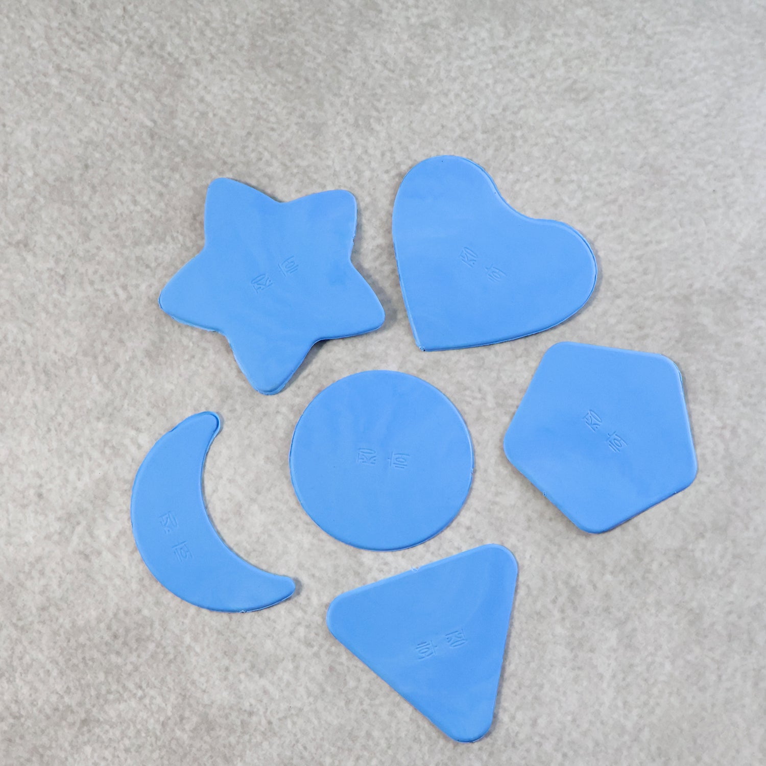 02_hair-cut-mold.jpg Haircut Design Stencil Set – 6-in-1 Safe Hair Trimmer Molds - Front View by Nari Haat, Indian ethnic wear, women cl...