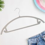 Velvet Non-Slip Clothes Hanger (1 Pc) - Front View by Nari Haat, Indian ethnic wear, women clothing, designer suit