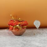 vastu Kalash Pooja Decorative Copper-Style Kalash - (1 set) - Front View by Nari Haat, Indian ethnic wear, women clot...