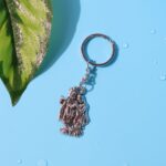 Radha Krishna Metal Keychain (1 Pc) - Back View by Nari Haat, Indian ethnic wear, women clothing, designer suit